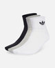 Adidas Mid Crew Socks 3 Pack White/Grey/Black