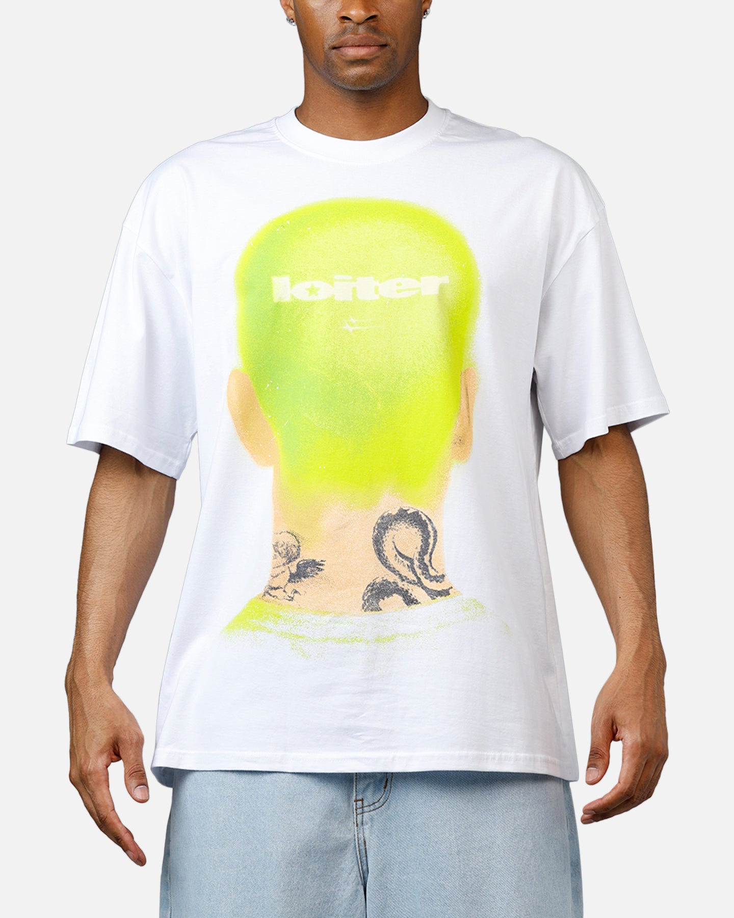 Loiter Backview T-Shirt White | Culture Kings US