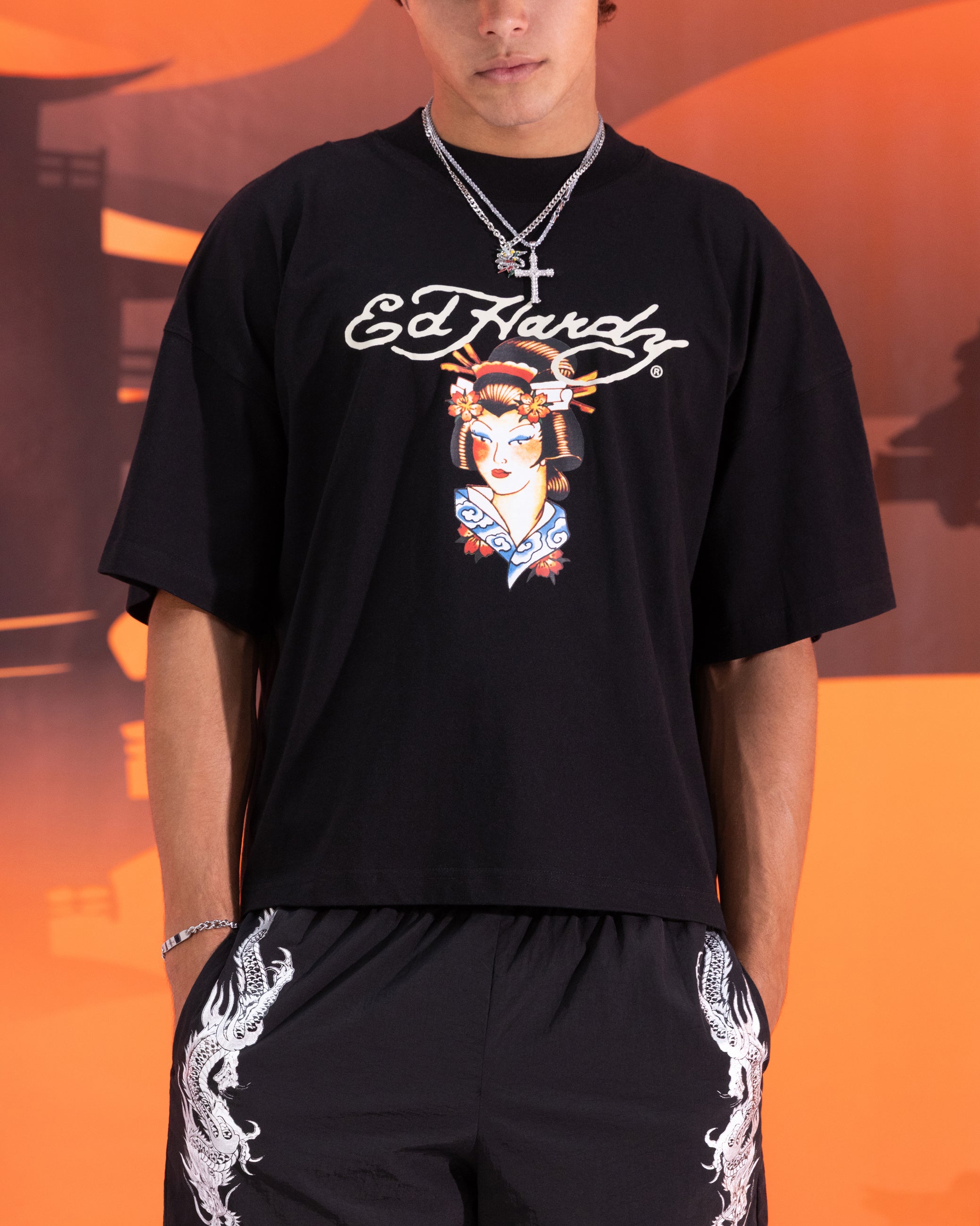 Ed Hardy Geisha T-Shirt Black | Culture Kings US