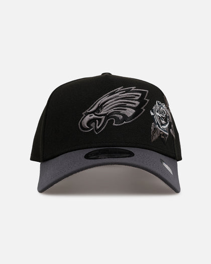 New Era Philadelphia Eagles 'Stealth Roses' 9FORTY A-Frame Snapback Black
