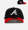 New Era Atlanta Braves 'Pigment Dye Two Tone' 9FORTY A-Frame Snapback Black/Official Team Color