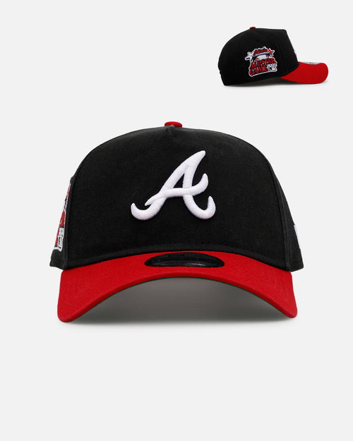 New Era Atlanta Braves 'Pigment Dye Two Tone' 9FORTY A-Frame Snapback Black/Official Team Color