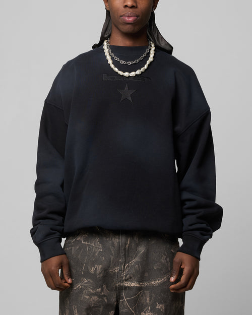 Loiter Premium Essentials Crewneck Washed Black