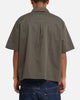 Carre Workwear Zip Up Shirt Khaki