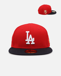 New Era Los Angeles Dodgers 'Grey Bottoms' 59FIFTY Fitted Red/Navy