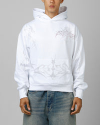 Loiter Opaque Rhinestone Premium Hoodie Off White