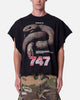 MNML Snake Cutoff Muscle T-Shirt Vintage Black