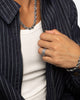 Saint Morta Rope Chain Ring White Gold