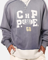 Champion 50's Saddle Crew Sweatshirt Athletic Navy