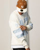 Carré Grid Iron Knitted Sweater Off White