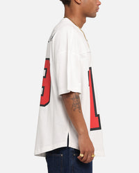 Carre Hitta Grid Iron T-Shirt Off White/Red