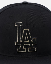 Pro Standard Los Angeles Dodgers Black & Gold Snapback Black