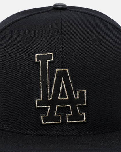 Pro Standard Los Angeles Dodgers Black & Gold Snapback Black