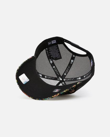 New Era Los Angeles Chargers 'Black Floral Tapestry' 9FORTY A-Frame Trucker Snapback Tapestry