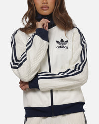 Adidas Women's Knit Classic Track Top Off White