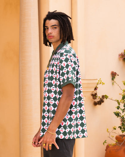 Playboy By Culture Kings Cherry Polo Shirt Green/White