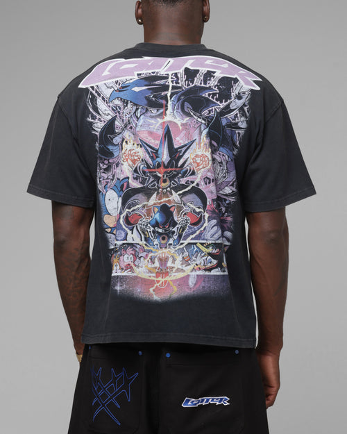 Loiter x Sonic The Hedgehog Metal Sonic Vintage T-Shirt Black
