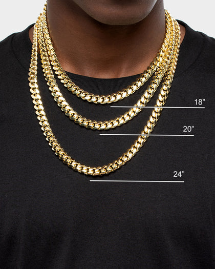 House Of Auric Cuban Link 10mm 18" Chain 18K Gold Vermeil
