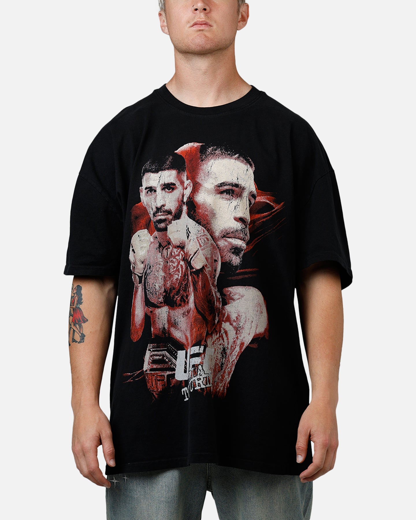 UFC イリア・トプリア Tシャツ Mサイズ 24時間以内発送可‼️ UFC By Culture Kings Ilia Topuria UFC 317 T-Shirt Black | Culture