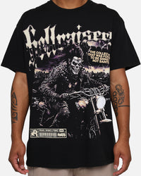 Rats Get Fat Hellraisers T-Shirt Black Wash