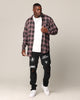 Saint Morta Heron Flannel Shirt Pink/Black