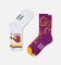 Foot-ies Brisbane Broncos Crew Socks 2 Pack Maroon/White