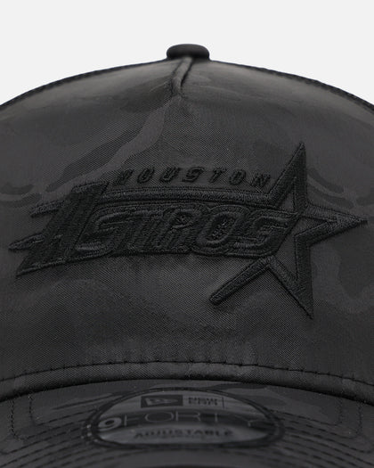 New Era Houston Astros 'Camo' 9FORTY A-Frame Trucker Snapback Black