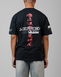 Loiter Cybernetics Heavyweight T-Shirt Black Acidwash