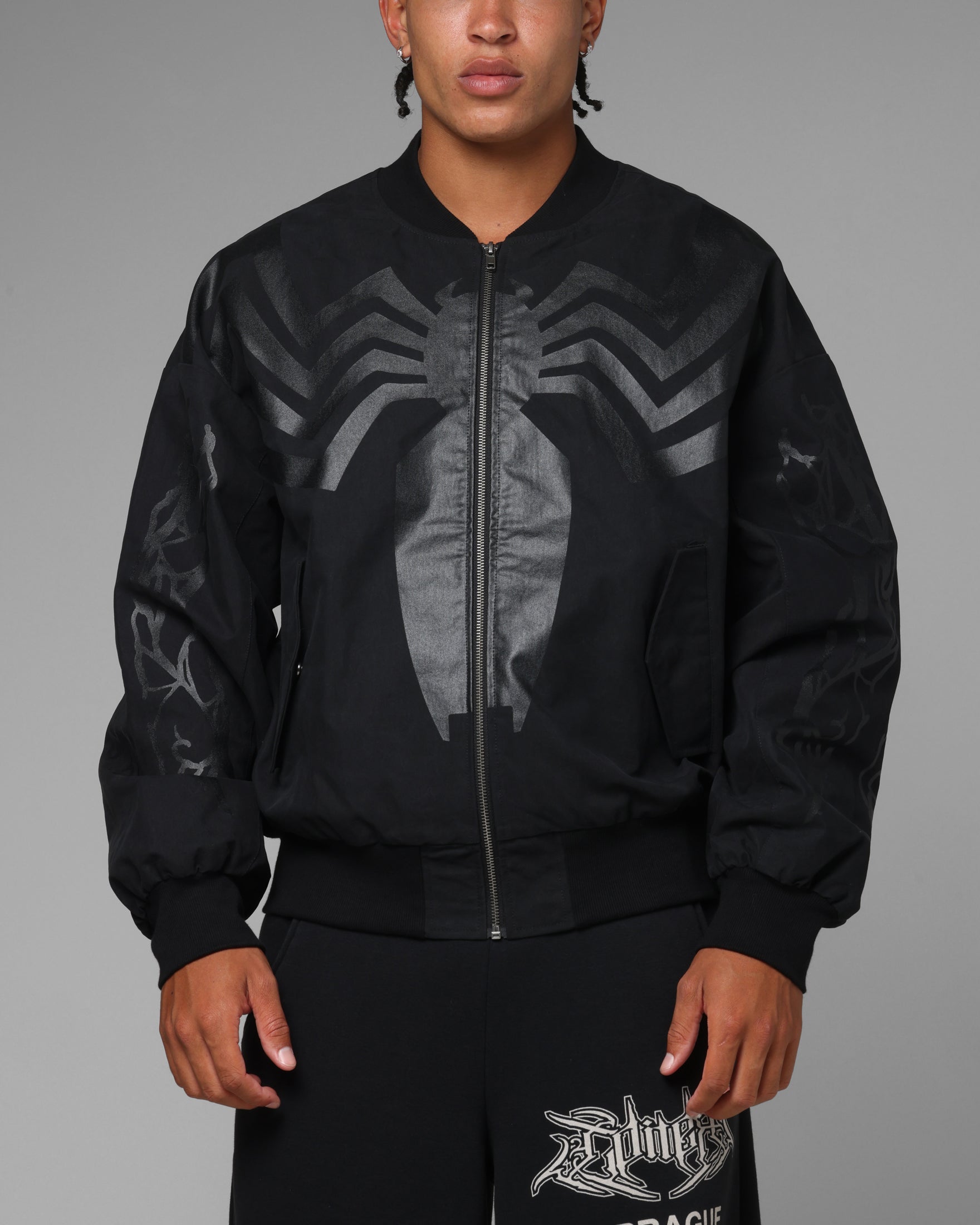 Loiter Marvel Symbiote Jacket Black | Culture Kings US