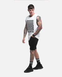 Saint Morta Thrashed Shorts Jet Black