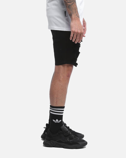 Saint Morta Thrashed Shorts Jet Black