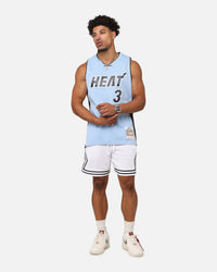 Mitchell & Ness Miami Heat Dwyane Wade 'Vapor Blue' Jersey Light Blue