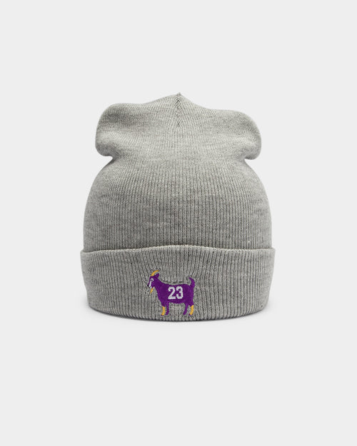 Goat Crew Men's Goat Emoji LB23 Beanie Grey