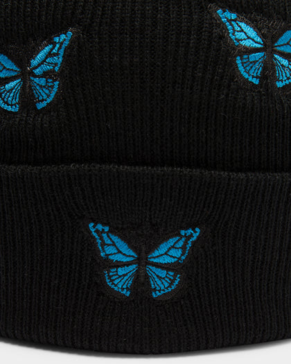 Goat Crew Unisex Butterfly Beanie Black