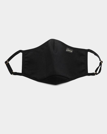 Carré Script Face Mask Black