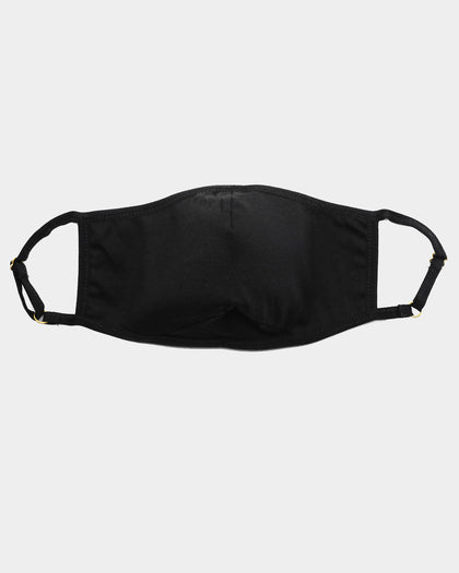 Carré Script Face Mask Black