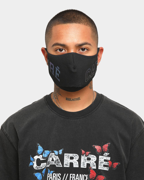 Carré Enorme Reflective Iridescent  Face Mask Black/3M