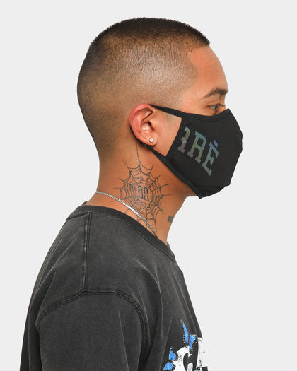 Carré Enorme Reflective Iridescent  Face Mask Black/3M