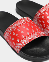 73Studio Bandana Slide Black/Red
