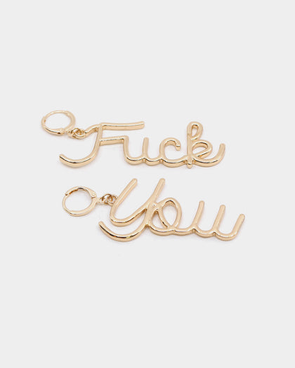 Raising Hell Women's FK Earrings Gold