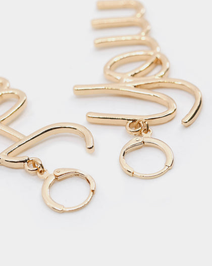 Raising Hell Women's FK Earrings Gold