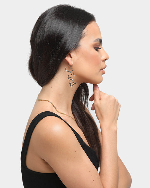 Raising Hell Women's FK Earrings Gold