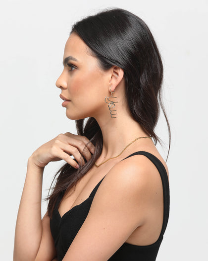 Raising Hell Women's FK Earrings Gold