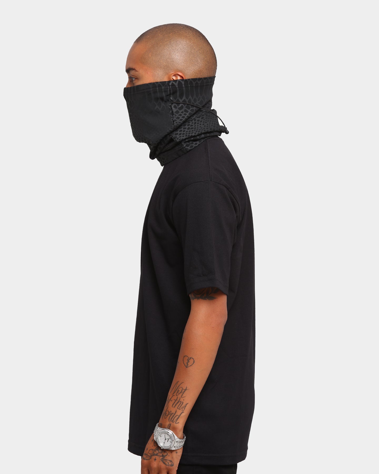 Saint Morta Reptile Snood Black/Black | Culture Kings US