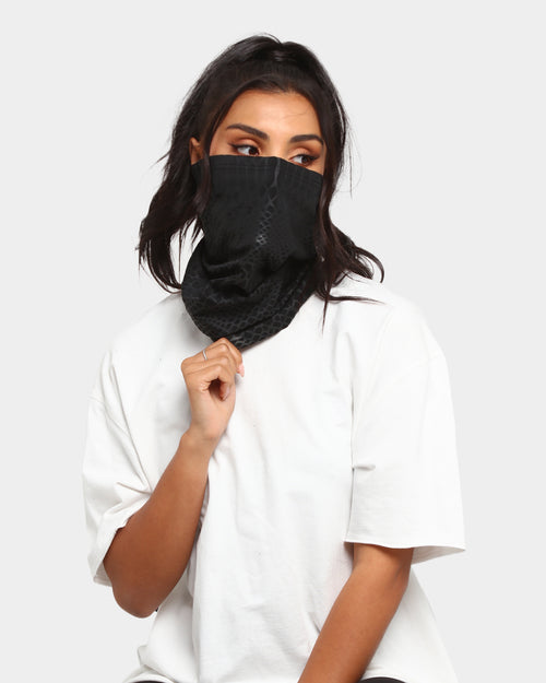 Saint Morta Reptile Snood Black/Black