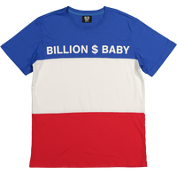 Billion Dollar Baby Tricolour T-Shirt Red/White/Blue