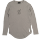 Saint Morta Icon Waffle Long Sleeve T-Shirt Grey/Black