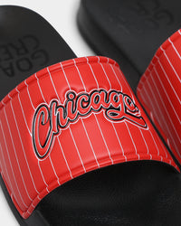 73Studio Chicago Slides Red/Black