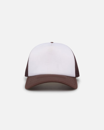 Goat Crew Trucker Mesh Cap White/Brown