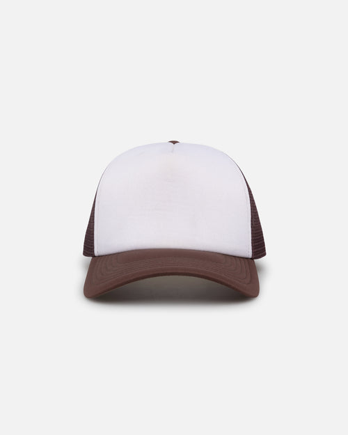 Goat Crew Trucker Mesh Cap White/Brown